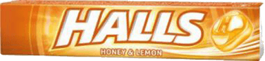 Pastilės HALLS HONEY LEMON, 33,5 g