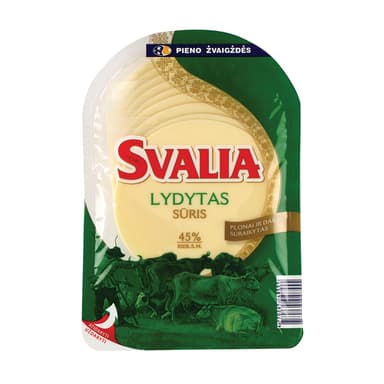 Lydytas sūris SVALIA, raikytas, 45 %, 150 g