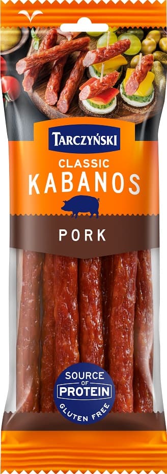 Sausage TARCZYNSKI KABANOS CLASSIC, with pork, IIr., 200g