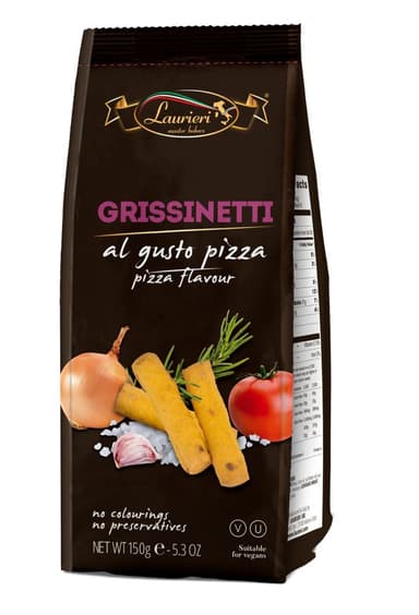 Bread sticks LAURIERI Grissinetti, pizza flavor, 150 g