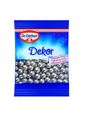 Pabarstukai DR. OETKER, "Sidabriniai žirneliai",10g