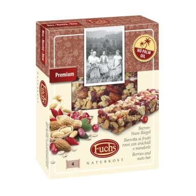 Premium berry and nut bars, 4 pcs.