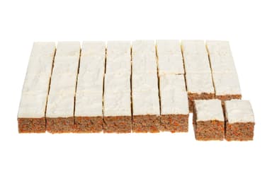 Frozen carrot cake, sliced (32x56.25g), 1.8 kg