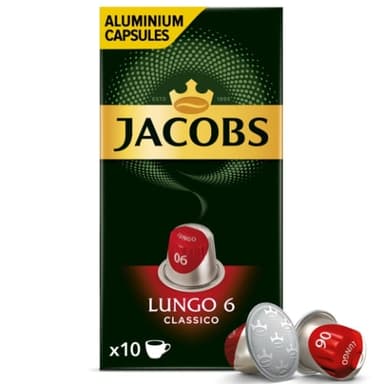 Coffee capsules JACOBS Lungo 6 Classico, 10x52g