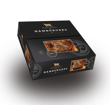 Frozen beef burger, Black Angus, 16x200g