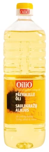Refined Winterized Sunflower Oil OILIO, first pressed, 1l/0,92kg