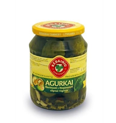 Pickeld cucumbers KĖDAINIŲ  660 g / 330 g