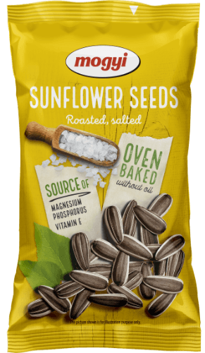 Saulėgrąžos MOGYI, skrudintos, sūdytos, geltonas pakelis, 60 g