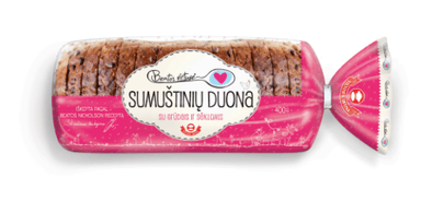 Sumuštinių duona BEATOS VIRTUVĖ, su grūdais ir sėklomis, raikyta, 400g