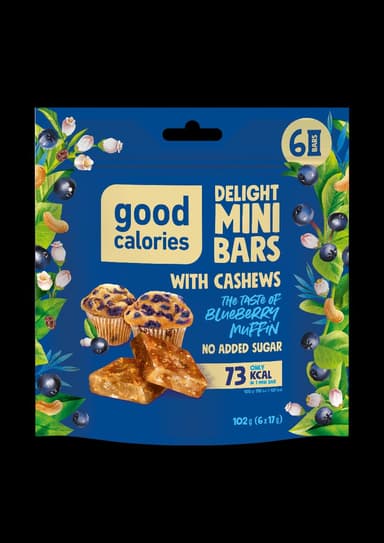Mini nut bars GOOD CALORIES, with blueberries, 102 g