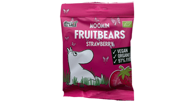 Strawberry marmalade gummy bears, organic