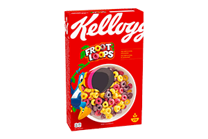 Sausi pusryčiai KELLOGS FROOT LOOPS, 375g