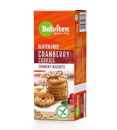 Cranberry cookies BALVITEN GLUTEN FREE, 130 g