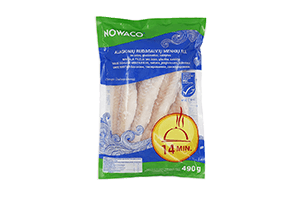 Šaldyta aliaskinių rudagalvių menkių filė be odos 490g