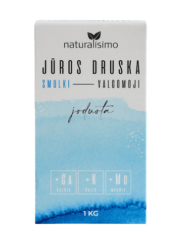 Jūros druska, joduota, smulki