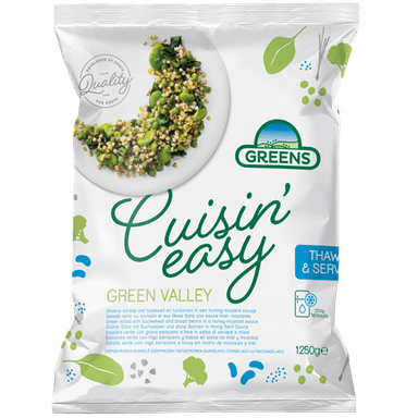 Šaldytos salotos GREENS, Green Valley, 1,25 kg