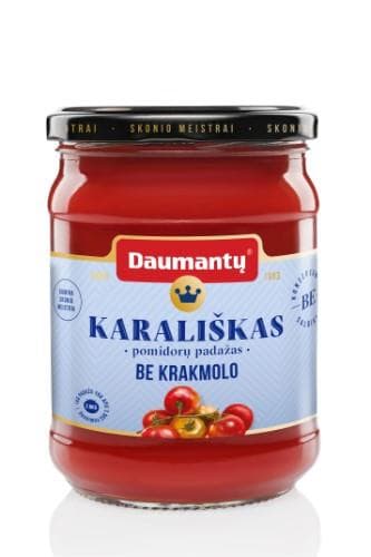 Tomato sauce DAUMANTŲ Karališkas, no starch/preservatives, 52%, 500g