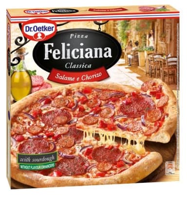 Frozen pizza FELICIANA Salame e Chorizo, 320 g