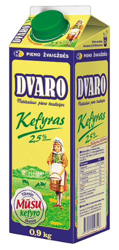 Kefir DVARO, 2.5%, 0,9 kg