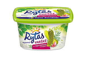 Tepamoji varškė su agurkais ir krapais RYTAS 15% 130g
