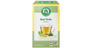 Organic Earl Green green tea with bergamot and lemon oils