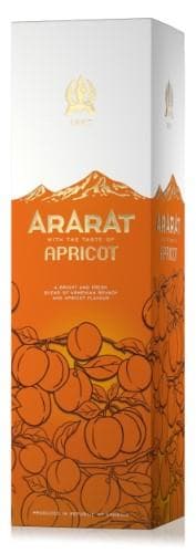 Brendis ARARAT Apricot 0,5L 30% su dėžute