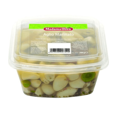 Marinated garlic in oil