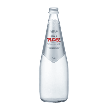 Carbonated natural mineral water PLOSE FRIZZANTE