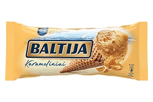 BALTIJA TOFFEE caramel-flavored creamy ice cream, 140 ml