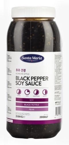 Black pepper soy sauce SANTA MARIA Korean style, 2.5 kg
