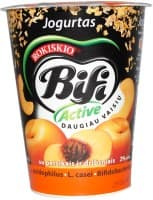 Yoghurt BIFI ACTIVE, with peaches and oatmeal, 2%, 360 g