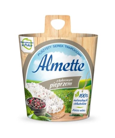 Curd cheese ALMETTE, with pepper, 150g