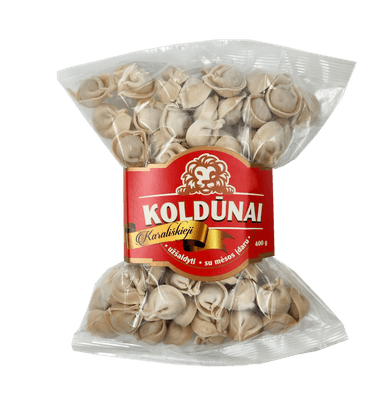 KARALIŠKIEJI koldūnai, su mėsos įdaru, 400 g