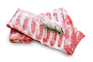 Atšaldyti kiaulienos nugaros šonkauliai su mėsa