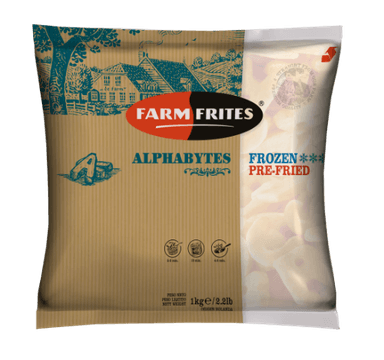 Šaldytos bulvės FARM FRITES Alphabytes, 1 kg