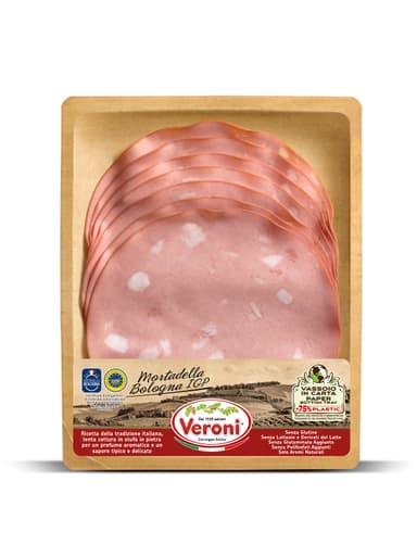 Virta itališka dešra MORTADELLA Bologna P.G.I, griežinėliai, 110 g