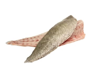 Frozen corvina fillets, skin on, 15% glaze, 400-600, variable 10kg.