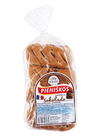 Milk buns with chocolate, 280 g