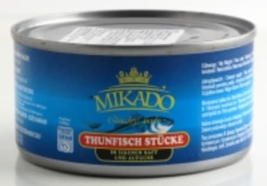 Tuna chunks in brine MIKADO, 185 / 130 g