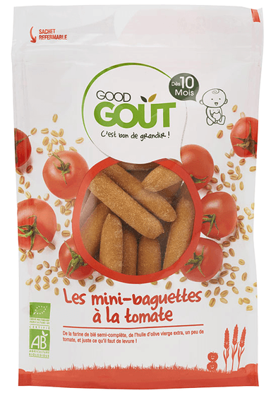 Tomato crackers with olive oil, suitable from 10 months, organic