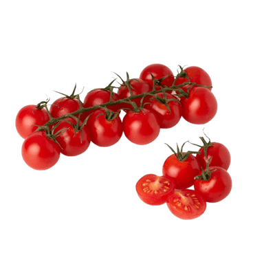 Cherry tomatoes, with a stem, Class II.