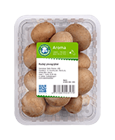 Red field mushrooms packaged 250g