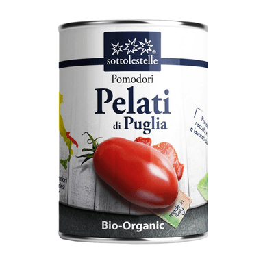 Peeled tomatoes, organic