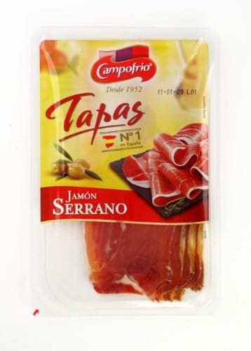 Dried ham CAMPOFRIO, Jamon serrano, sliced, I class, 80g