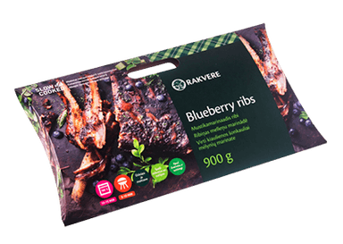 Kiaulienos šonkauliai mėlynių marinate, a. r., 900 g