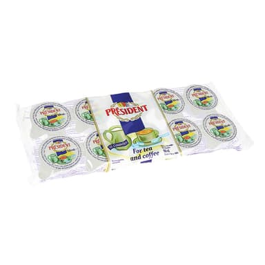 Grietinėlė kavai PRESIDENT, 10 %, 10 x 9,8 g
