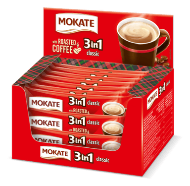 Instant coffee drink MOKATE 3in1 Classic, box, 24 x 17g