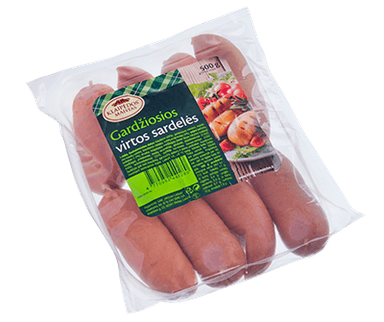 Delicious boiled sausages, 500 g