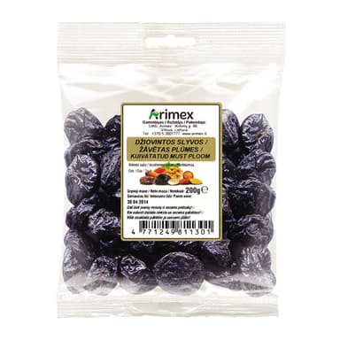 Dried plums ARIMEX, Ashlock, 200 g