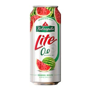 Non-alcoholic beer, KALNAPILIS Lite Watermelon 0.0%, 0.5 l can.